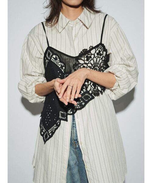 Htage（テージ） キャミソール 「Htage」パッチワークレース