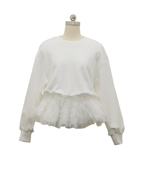 Fit more（フィットモア） トレーナー スウェット ミルフィーユフリル