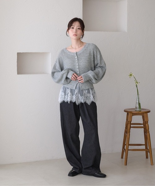 raffime（ラフィミー） キャミソール カップ付きレースキャミソール