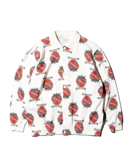 TOWNCRAFT（タウンクラフト） ポロシャツ PRINTED POLO CARDIGAN