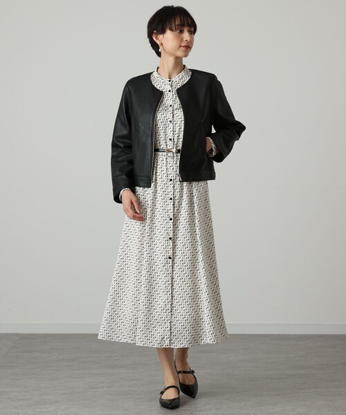 ANAYI（アナイ） レザージャケット ライダース ラムレザーファスナー