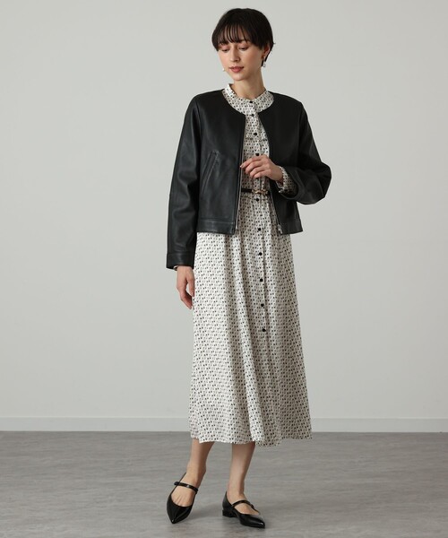 ANAYI（アナイ） レザージャケット ライダース ラムレザーファスナー