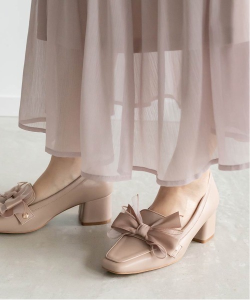 RANDA（ランダ） ローファー 2WAY モノグラムローファーシューズ