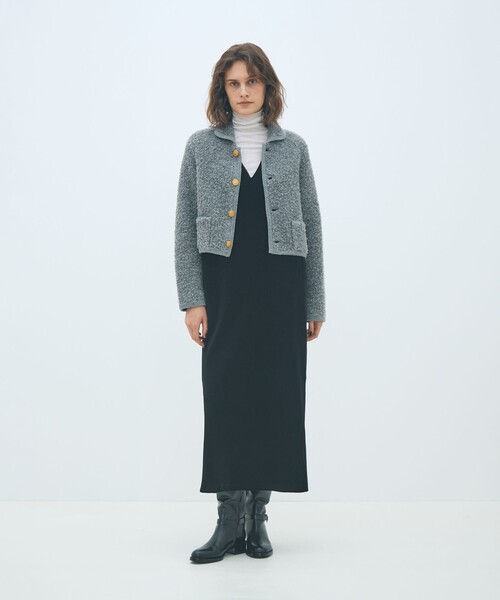 MACPHEE（マカフィー） カーディガン ムートン ショートジャケット