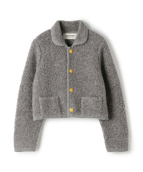 MACPHEE（マカフィー） カーディガン ムートン ショートジャケット