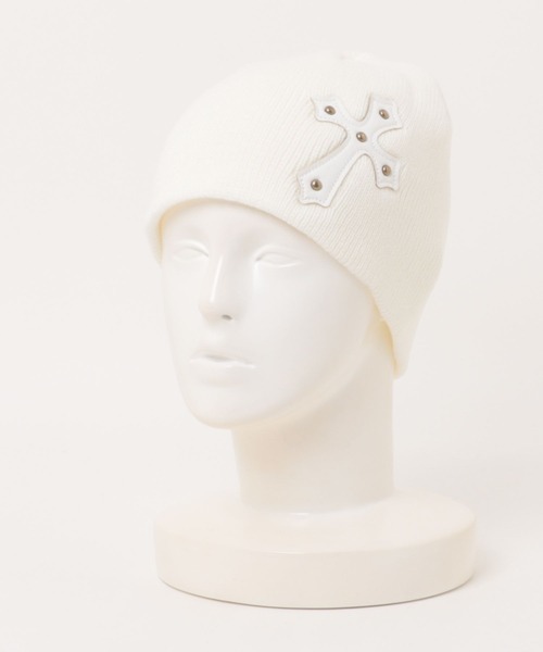 ニット帽 ニットキャップ 「Never mind the XU」cross beanie