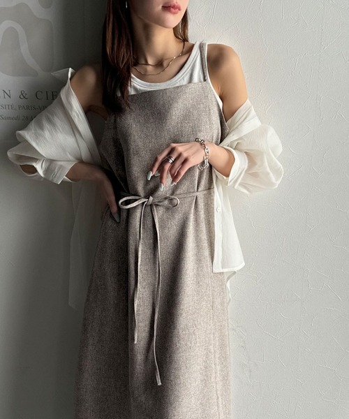 EPOCA（エポカ） 長袖ワンピース 40 ベージュ レディース : ZOZOTOWN