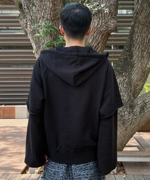 トレーナー スウェット FAF（Fake As Flowers）/ Double Sleeve Hoodie