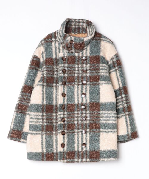 ひーこ IÉNA sese ダブルブレスト ピーコート チェック 裏地 ひーこ様