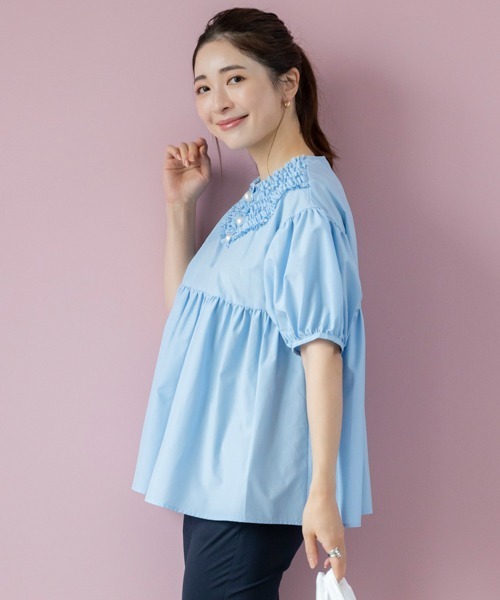 Sono（ソーノ） ブラウス シャツ 「SONO/ソーノ」ちびフリルブラウス