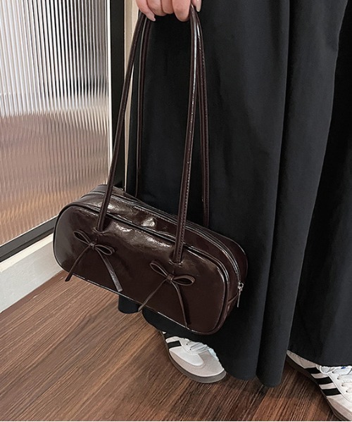 FREE STYLISTS ボストンバッグ Y2K リボン 横長バッグ レディース