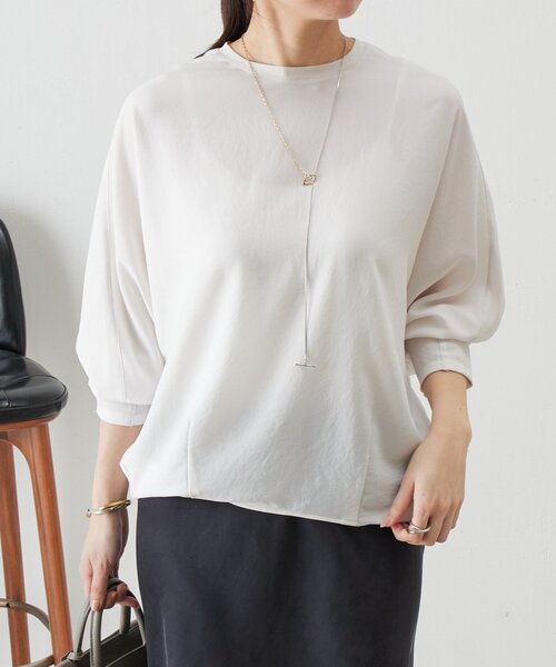 BEARDSLEY（ビアズリー） ブラウス シャツ ストレッチドルマンT