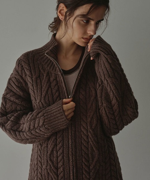 ETRE TOKYO（エトレトウキョウ） カーディガン ダブルジップケーブル