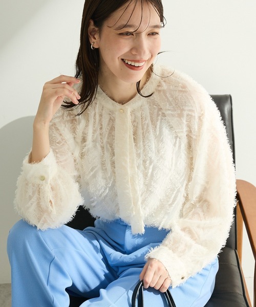 Green Parks（グリーンパークス） ブラウス シャツ O.フサフサ2way