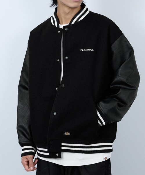Dickies（ディッキーズ） スタジャン ロゴ刺繍切替スタジャン メンズ