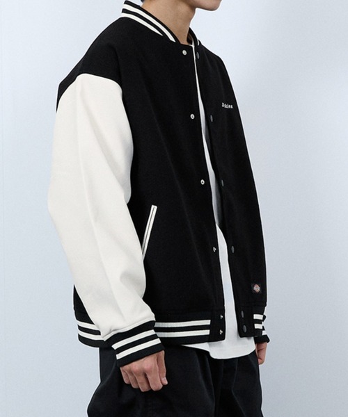 Dickies（ディッキーズ） スタジャン ロゴ刺繍切替スタジャン メンズ