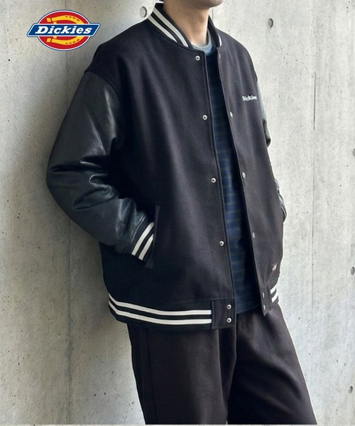 Dickies（ディッキーズ） スタジャン ロゴ刺繍切替スタジャン メンズ