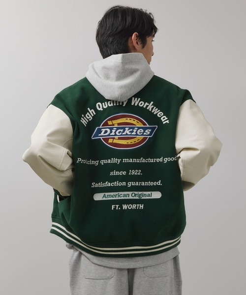 Dickies（ディッキーズ） スタジャン ロゴ刺繍切替スタジャン メンズ