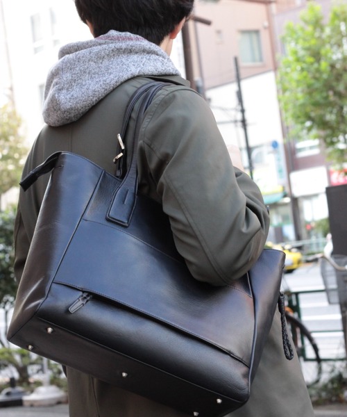 P.I.D トートバッグ ピーアイディー「P.I.D」高機能撥水レザートート