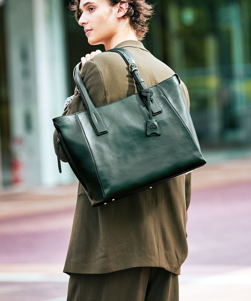 P.I.D トートバッグ ピーアイディー「P.I.D」高機能撥水レザートート