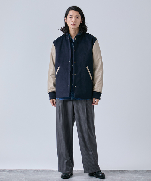 B.C STOCK（ベーセーストック） スタジャン タスマニアウール ウインド