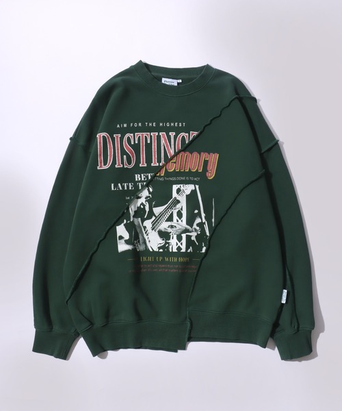 トレーナー スウェット ヴィンテージライクなリメイクスウェット