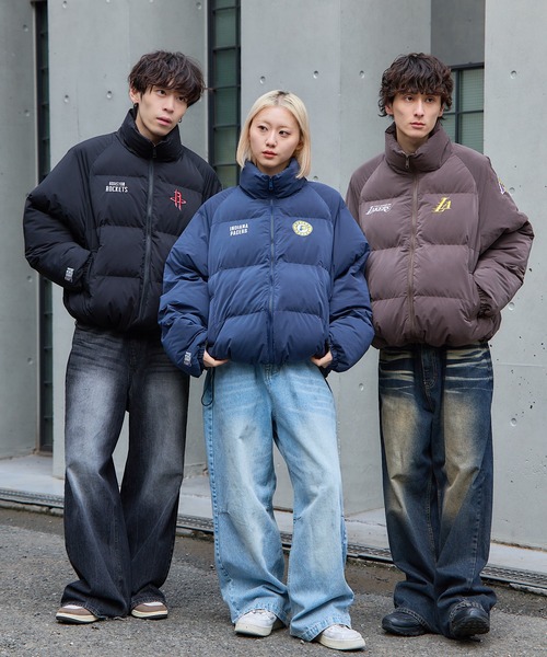 That's life ダウンジャケット ダウン NBA Team logo Puffer Jacket