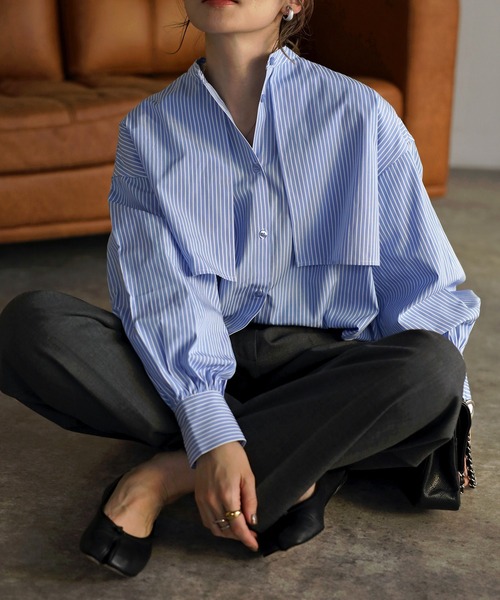 Bonjour Sagan（ボンジュールサガン） ブラウス シャツ フライヨーク