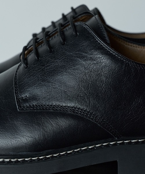 WYM LIDNM ビジネスシューズ GENUINE LEATHER PLAIN DERBY SHOES