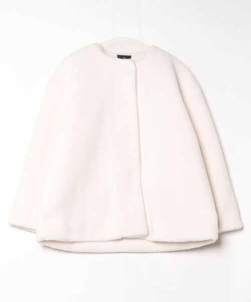 NANO universe（ナノ・ユニバース） ノーカラーボアミドル丈コート