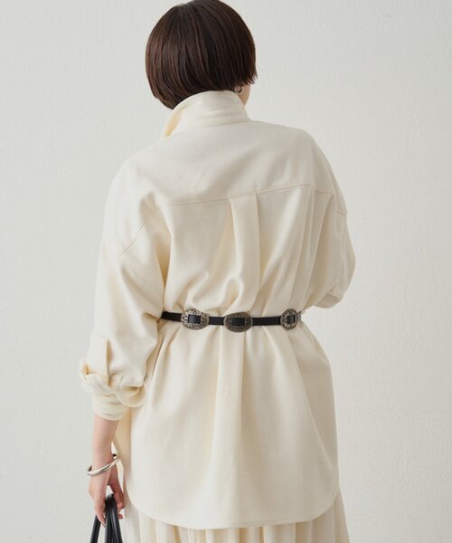 Loungedress（ラウンジドレス） ブラウス シャツ ウールオーバーシャツ