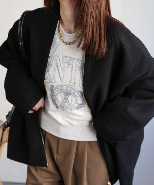 sakishimatokyo ノーカラーコート コート 「選べる柄」ノーカラー