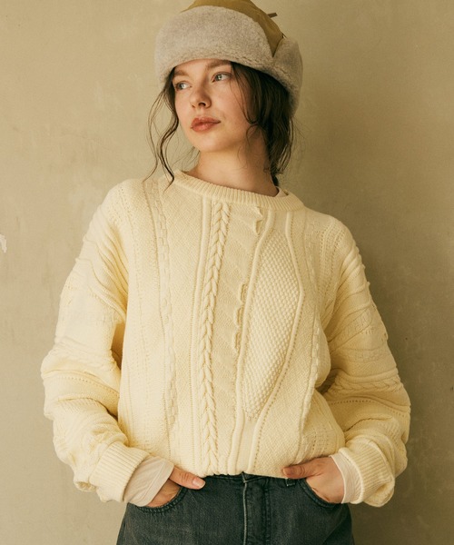 RNA-N（アールエヌエーエヌ） ニット セーター K2694 3Dニットプル