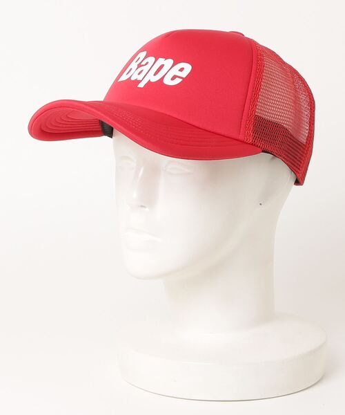 A BATHING APE（アベイシングエイプ） キャップ 帽子 BAPE LOGO MESH