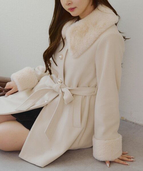 continuer de NICE CLAUP コート アウター 「WEB先行予約」フェイク