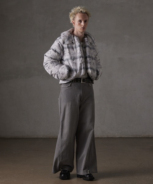 GRANCY ダウンジャケット ダウン 「GRANCY」Printed Short Real Down