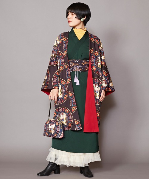 カヤ カーディガン 「重宗玉緒×倭物やカヤ」モダン着物羽織 レディース