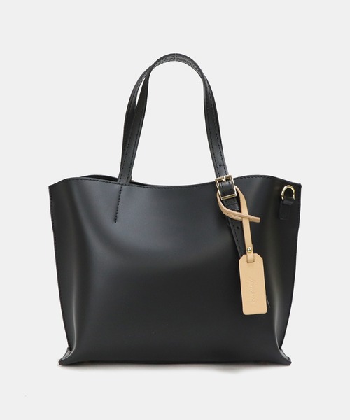 Bermosa ショルダーバッグ バッグ 「本革」 イタリア製 3層式 2WAY