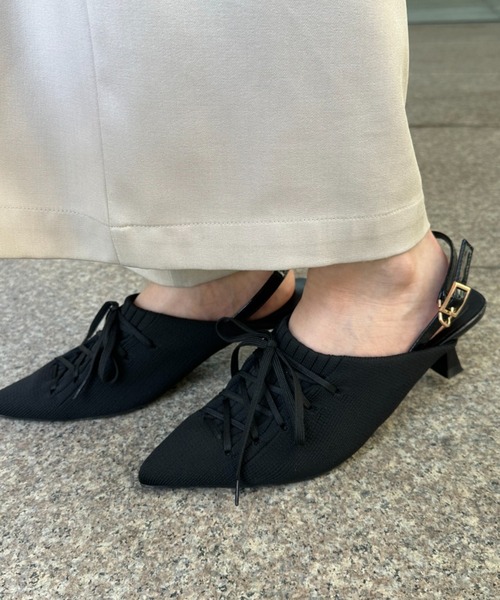 loin nuit パンプス lace up sneaker mule / レースアップスニーカー