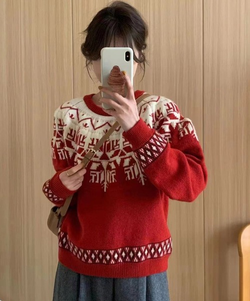 ParAvion（パラビオン） ニット セーター ノルディックニットプル