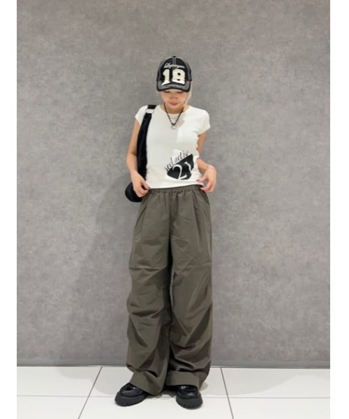 LAGUA GEM（ラグアジェム） パンツ EASY PARACHUTE パンツ レディース