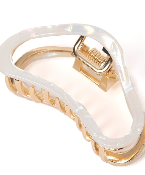 LAKOLE（ラコレ） ヘアクリップ クラウドアセチメタルバンスクリップ