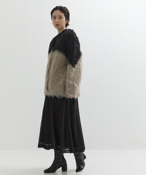 CLANE（クラネ） カーディガン 「CLANE/クラネ」BI COLOR SHAGGY KNIT