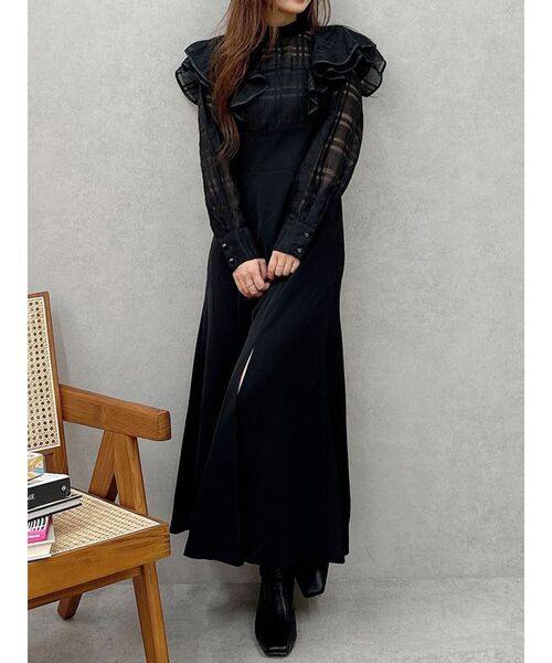 MERCURYDUO（マーキュリーデュオ） ワンピース 2WAYシアーチェック