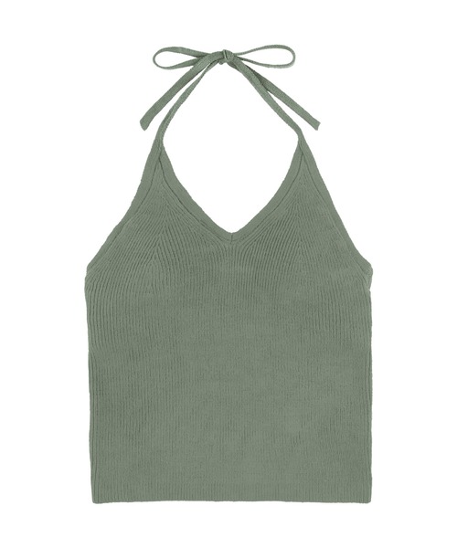 ALEXIA STAM（アリシアスタン） キャミソール Halter Neck Knit Top