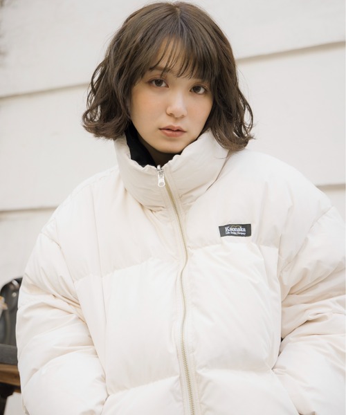 kaoyorinakami ダウンジャケット ダウン flower reversible down