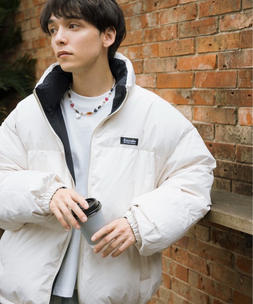 kaoyorinakami ダウンジャケット ダウン flower reversible down