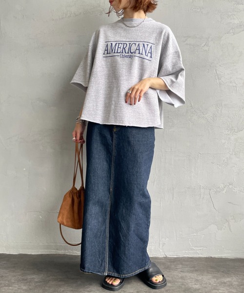 AMERICANA（アメリカーナ） トレーナー スウェット 別注 ロゴプリント