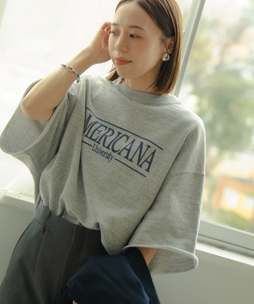 AMERICANA（アメリカーナ） トレーナー スウェット 別注 ロゴプリント