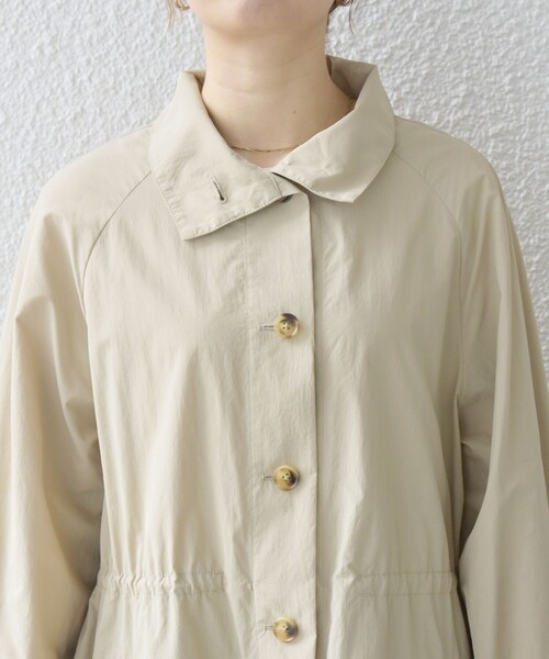 SHIPS any コート アウター any:「洗濯機可能」スタンドカラー